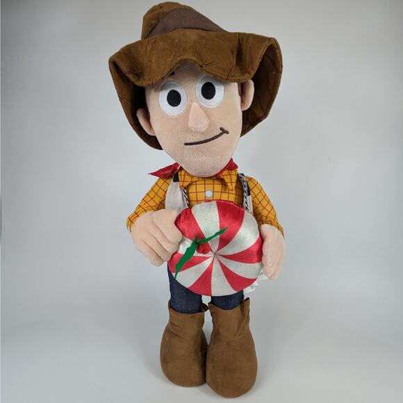 Extra Large Disney Toy Story Woody DOOR GREETER 24 Inch Christmas Plush Gemmy - Picture 1 of 13